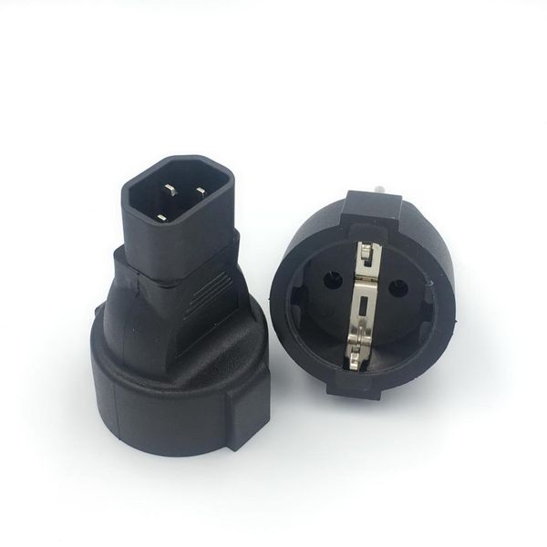 

c14-eu socket iec320 c14 to eu euro socket iec 320 c14 to cee 7/7 european female ac power ups/pdu power lead adapter