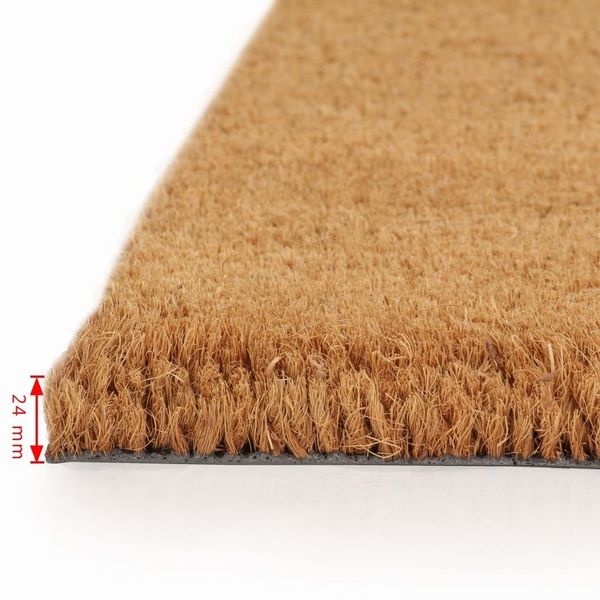 

natural floor mats 2 pcs. coir 24 mm 40x60 cm other home textile
