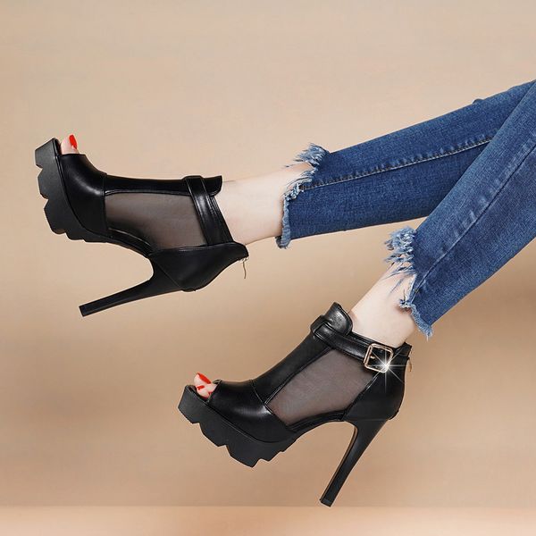 

comfort shoes for women sandals 2020 summer lace denim women's high heels suit female beige espadrilles platform lace, Black