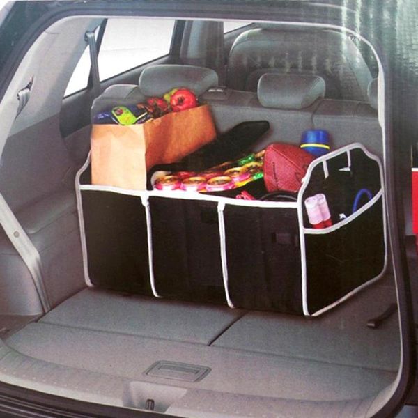 

vodool car trunk organizer foldable multi-pocket large capacity cargo tool storage bag box stowing tidying car accessories