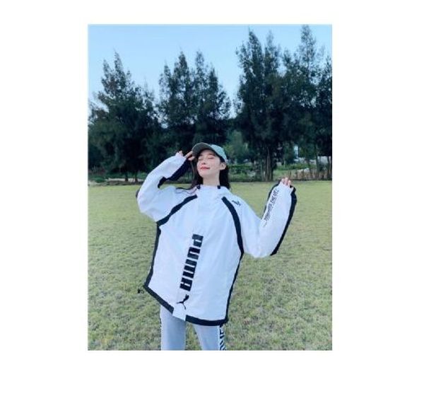 

new ρuma coat men women long trench windbreaker jackets luxury casual outerwear sweatshirt zip cardigan hoodie teens brand streetwear, Black;brown