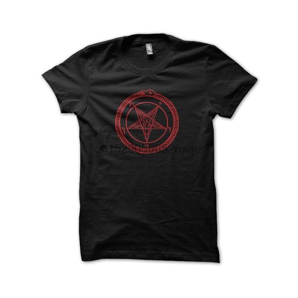 

men t shirt t-shirt baphomet pentagram black tshirts women t-shirt, White;black