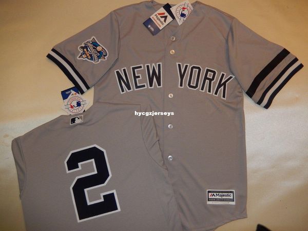 

baseball ny #2 derek jeter 2000 shirt jersey gray new mens stitched jerseys big and tall size xs-6xl for sale, Black;blue