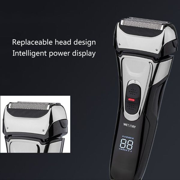 

1set men electric shaver usb rechargeable electric razor wet dry beard trimmer