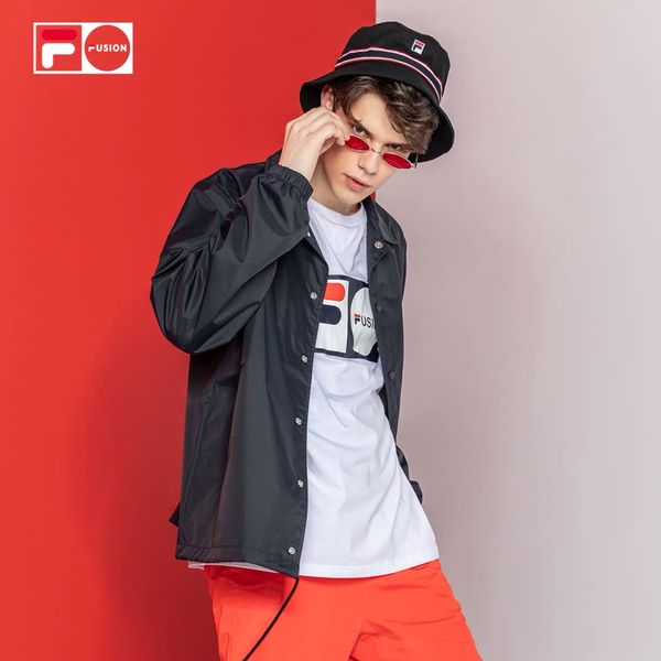 

20/fila men double sided coat ms brand locomotive casual comfortable breathable wild jacket boutique trend personal custom denim jacket, Black;brown