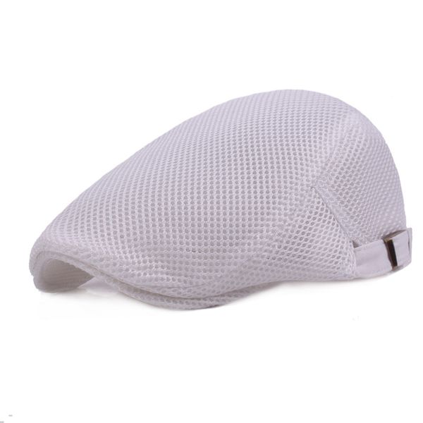 

2020 new mesh breathable beret men women fashion casual beret spring summer models breathable forward hat men's wild hats, Blue;gray