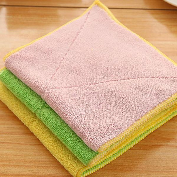

кухонные аксессуары носовой платок смешанный цвет microfiber чистки автомобиля полотенце многоцелевой кухня стиральная салфетка для протирки