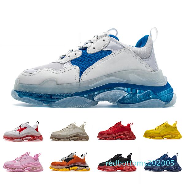 

bred 17fw triple s adds a clear bubble midsole men sneakers mens women neon green increasing casual dad shoes 36-45 r05, Black