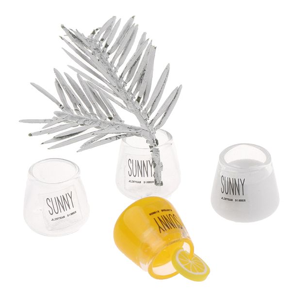 

1:12 dollhouse miniatuer toys nordic style milk cup juice cup for decor toy