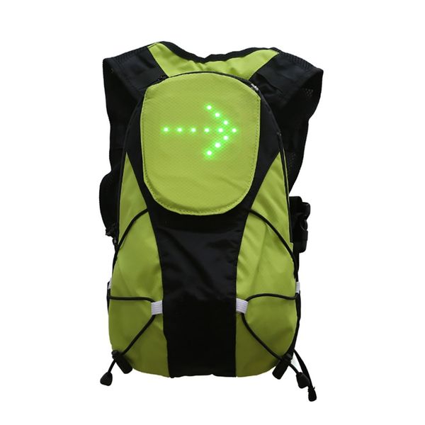 

5l led turn signal light backpack wireless remote control turn signal warning lamp usb rechargeable bag