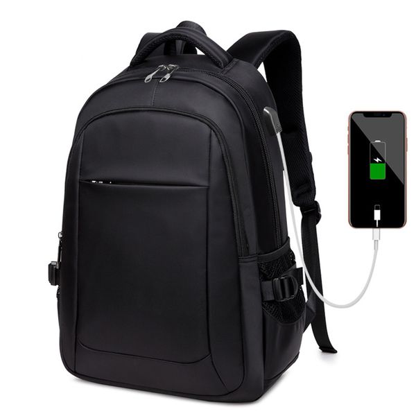 

new lapbackpack men's travel bags 2019 multifunction rucksack water resistant black computer backpacks for teenager