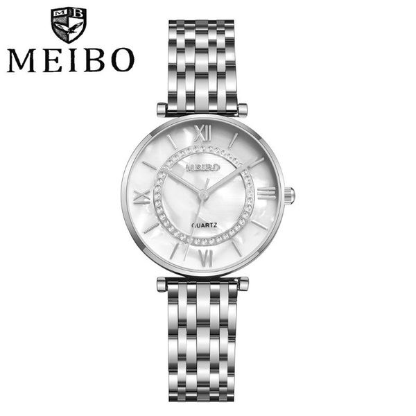 

women's quartz stainless steel newv strap watch analog wrist watch 2020 new women watches luxury bracelet ladies jewelry, Slivery;brown