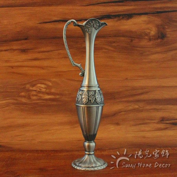 

малый размер высота 22.5cm vintage home decor металла ваза pewter цвет столешница art decoration craft