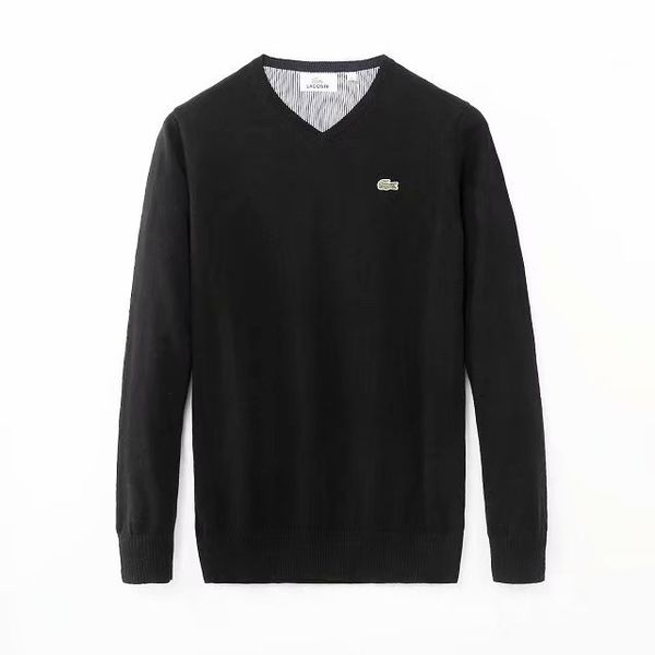 

Brand men lei ure weater luxuriou brand crocodile embroidery weater long leeve v neck pullover weater olid color coat