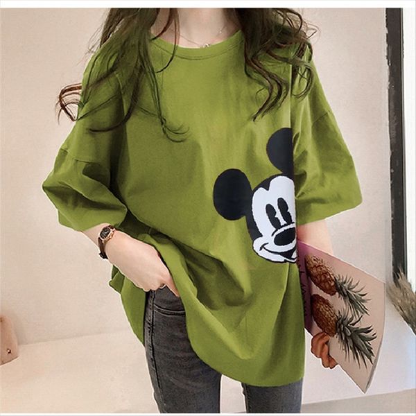 

2020 short-sleeved -shirt student loose printed women's 2020 short-sleeved -shirt student loose printed women's, White