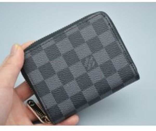 

2020 new men luxury leather wallet,fashion men purse arteira masculina short coin pocket men purse luxury l brand carteras, Brown;gray