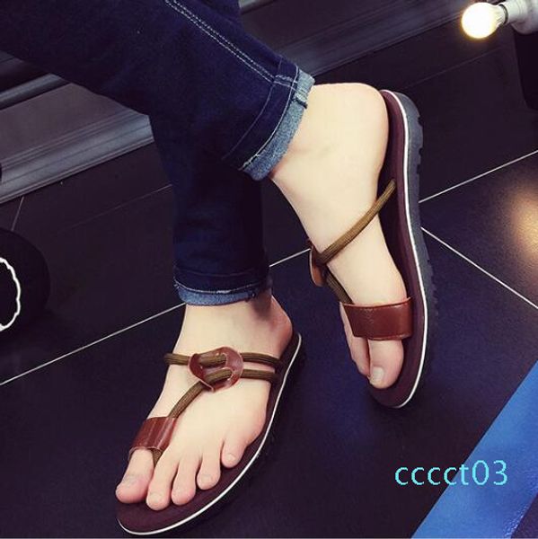 

men slipper 2018 119 9 waterproof red men shoes solid color beach slipper ct03, Black