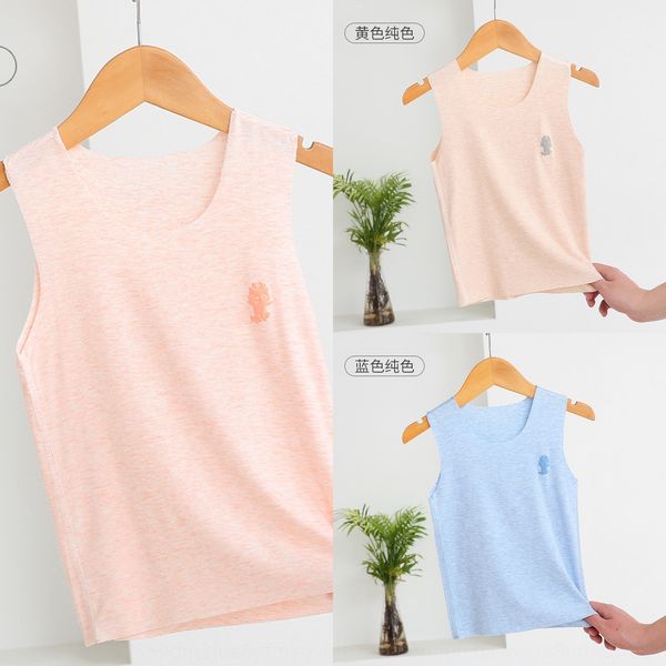 

children's traceless vest modier cotton base thin sleeveless for shirt vest shirt boys and girls, Blue