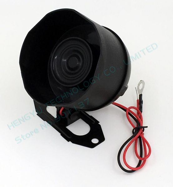 

brand new 12v dc car van truck auto bike vehicle alarm warning siren horn security black 15w 1 tone car alarm siren si01