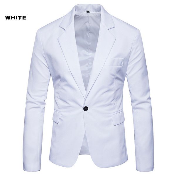 

Solid With Button Designer Suit Jacket Fashion Lapel Neck Single Button Long Sleeve Casual Mens Clothing