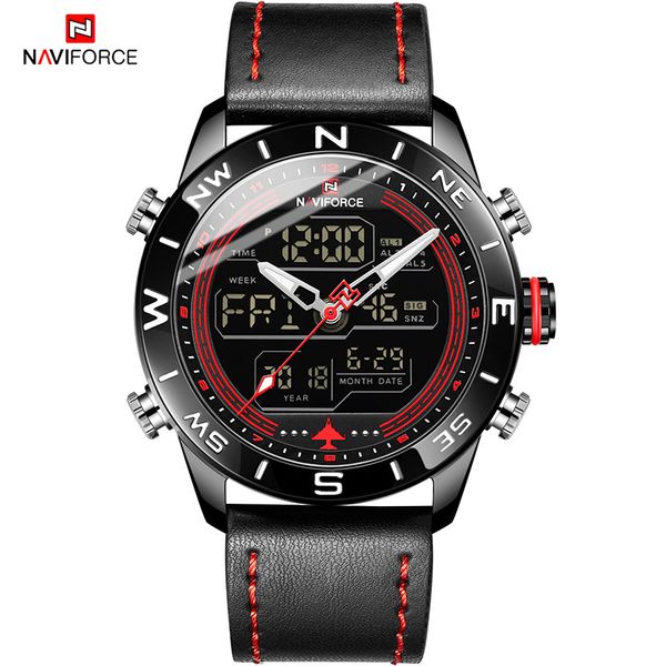 

naviforce mens fashion casual brand watch men multi funcion luminous wristwatch male chronograph clockwatches relogio masculino, Slivery;brown