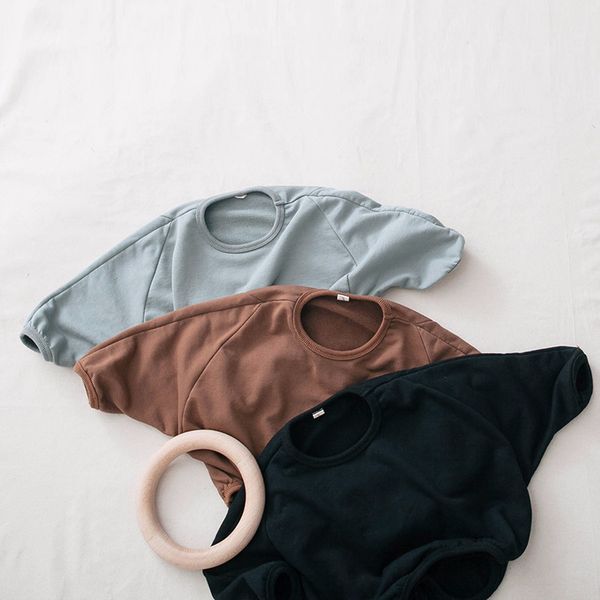 

korean toddler kids girls boys hoodies fashion children spring clothings, Black