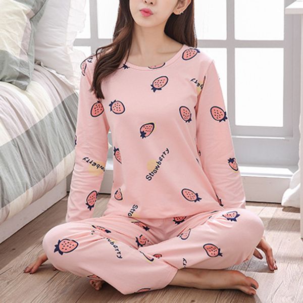 

new autumn winter women pajamas thin long sleeve pajamas set student tracksuit female sets night suit sleepwear, Blue;gray