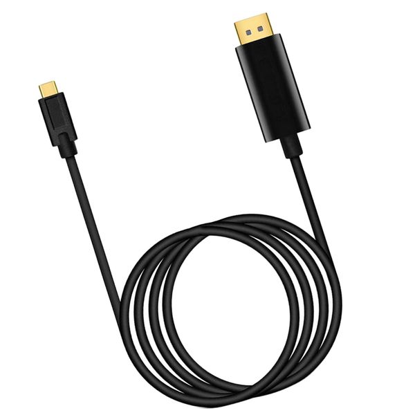 

usb-c type c usb 3.1 to display port dp 4k hd converter adapter cable 1.8m