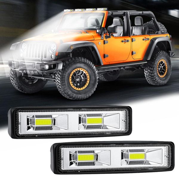 

2-led work fog light spotlight drl 4wd 18w for suv atv off-road trucks vehicle dc12v 150x35mm car white lights