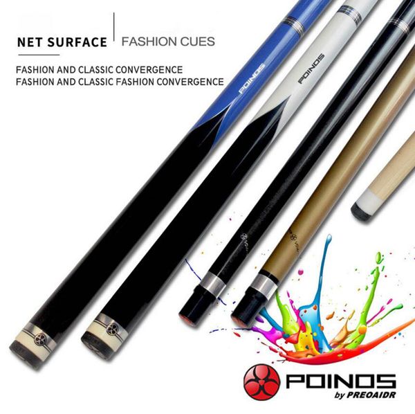 

poinos cy billiards cue pool stick 13mm 11.5mm 10mm gold blue white black colors billiard kit professional billar china 2019