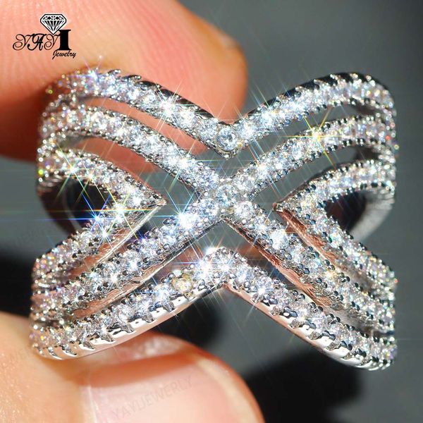 

yayi jewelry princess cut 4.9ct white zircon silver filled engagement rings wedding heart rings valentine's day girls ring 1123, Slivery;golden