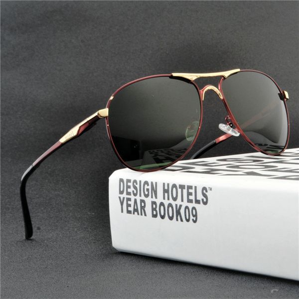 

2019 new quality oversized alloy men glass lens sunglasses brand design pilot male sun glasses outdoor fishing driving glassesnx, White;black