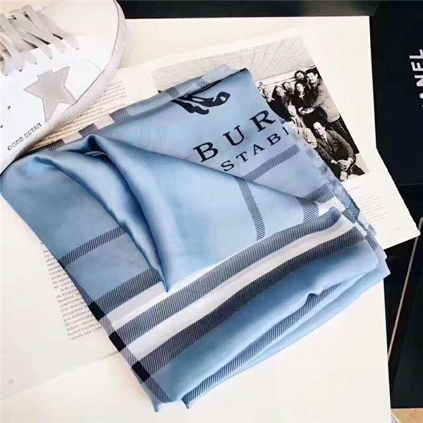 

fashionable female plaid scarf shawl spring and summer silk 180*90cm beautiful elegant beach shawl can be wholesale, Blue;gray