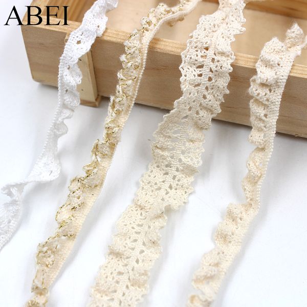 

10yards/lot elastic beige lace trims cotton white stretch lace ribbon diy socks dress hometexile edge wrap webbing tape ornament, Pink;blue