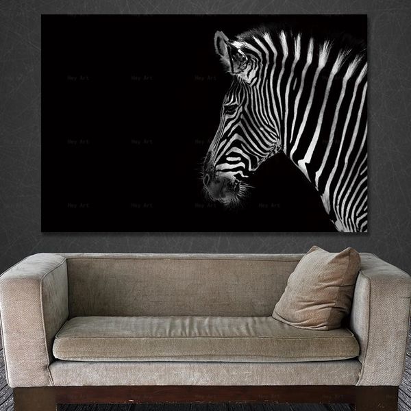 

wall art poster home decor picture print canvas animal painting frameless printing zebra paintings
