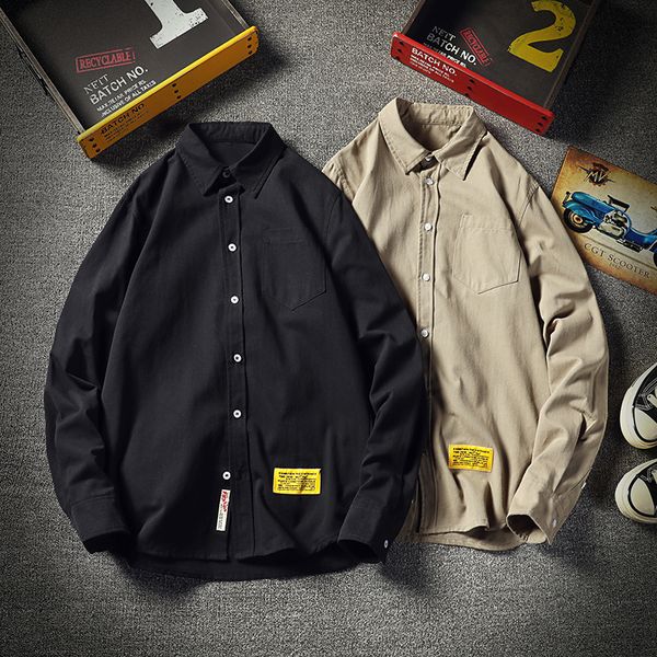 

men shirt large sizes solid color male shirt autumn comfortable black green -5xl men long sleeve, White;black