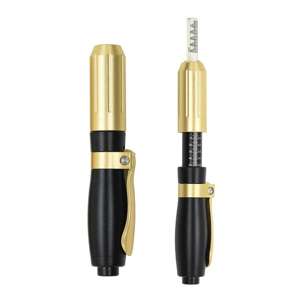 

hyaluron pen gun atomizer wrinkle removal continuous high pressure for anti wrinkle lifting lip hyaluron gun injection pen, Black;white