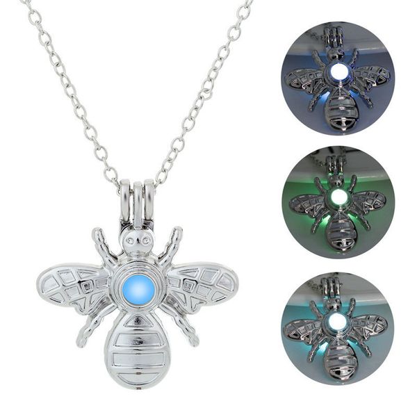 

популярное серебристое ожерелье woman can open bees моделирование diy pendeloque cut люминесцентная жемчужная цепочка ключицы, Silver