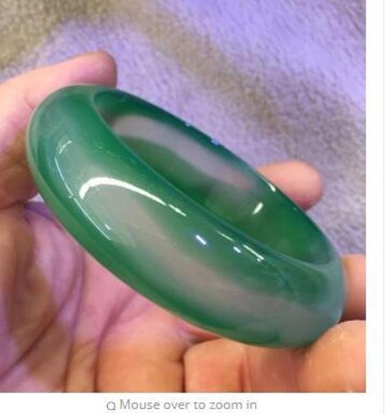 

beautiful chinese natural clear mix chalcedony stone bangle bracelet, Black