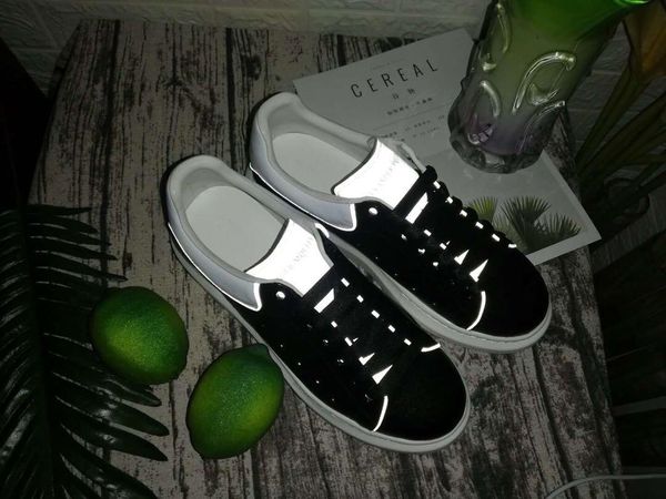

bright party platform dress shoes mens womens vintage black golden velvet casual shoes white reflective stripe luxury casual sneakers hx-8