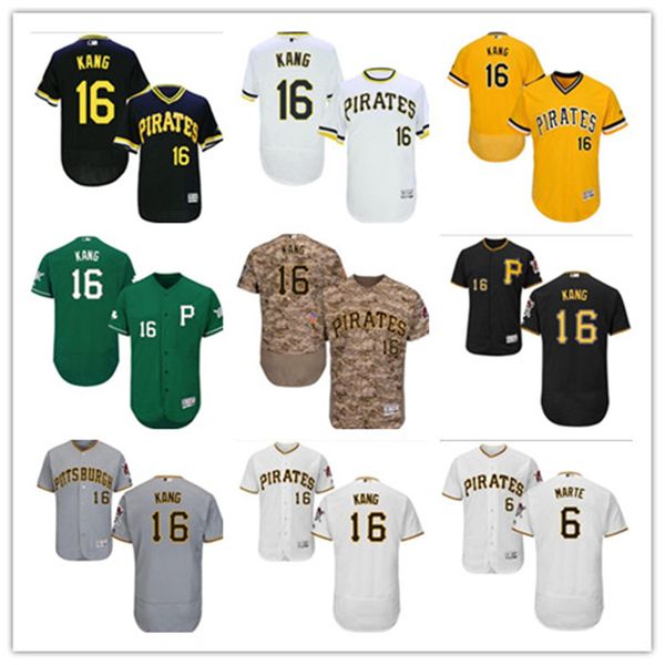 

пользовательские бесплатная доставка бейсбол кофта питтсбург pittsburghpirates 16 чун-хо канг-пират мужчины женщины молодежи красный белый в, Blue;black