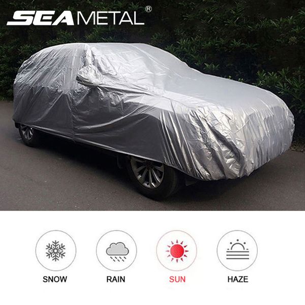 

universal full car covers waterproof cars cover auto sunshade cover outdoor snow dust uv resistant protector for automobile
