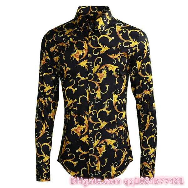 

высококачественные летние мужские рубашки royal pattern с популярным логотипом и тонкой рубашкой с длинными рукавами. размеры 38-48, White;black