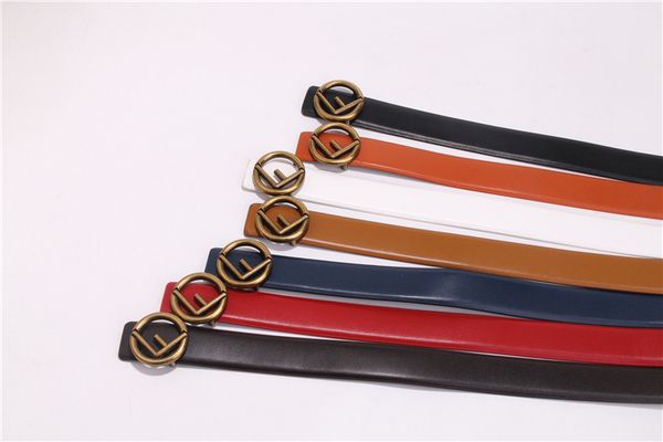 

Men's and women's belt designer belt men's and women's belt luxury F buckle smooth fashion