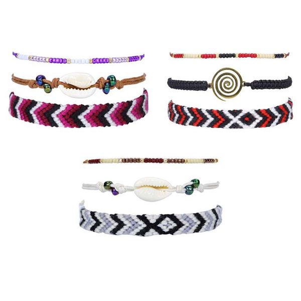 

fashion new styler fashion popular rice bead knit bracelet rice bead shell bracelet bohemian bracelet, Golden;silver