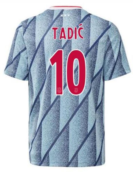 

20 21 man kit ajax fc soccer jersey de jong tadic de ligt ziyech van beek neres and kids thailand 2019 2020 2021 football jersey, Black;yellow