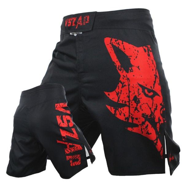 

vszap pantalon fight boxing shorts motion clothing cotton loose size training kickboxing shorts muay thai mens, Blue