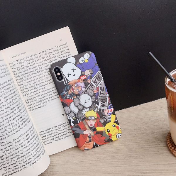 

for iphone 11 pro xs max xr tide brand cartoon phone case 6 7 8 x plus cover pc hard cell phone cases
