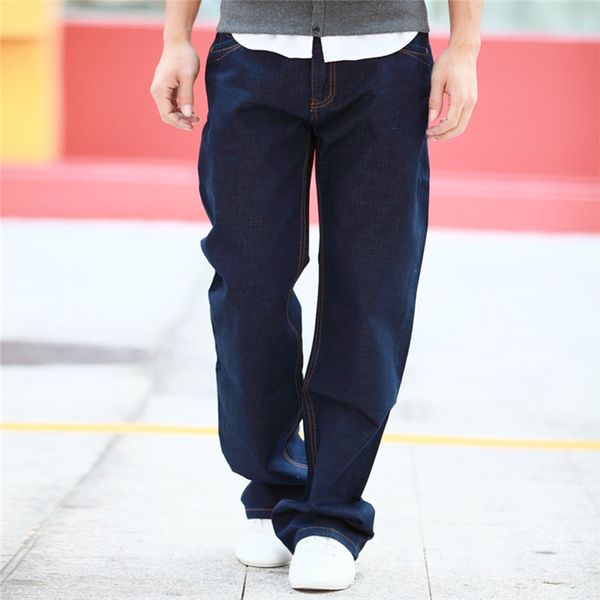 

men's pants casual autumn winter loose straight malestrouser plus jeans trousers long malespant men's pants mens new trousers, Black