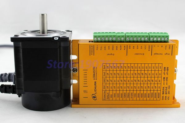 

selling original oem support for 3phase 3nm nema23 closed loop stepper motor and stepper driver for lcda357h+lc57h3100